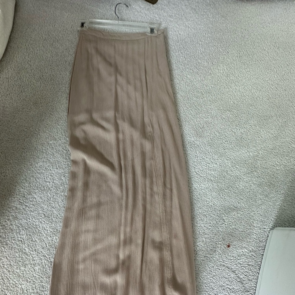 F21 long Taupe skirt